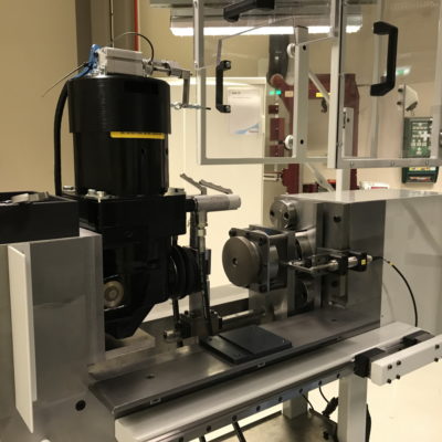 Brake placed in test rig