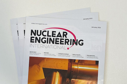 We are on the cover of Nuclear Engineering International!